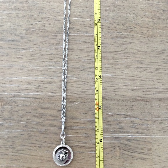 Marine Eagle, Globe & Anchor Necklace 18” - Picture 2 of 7